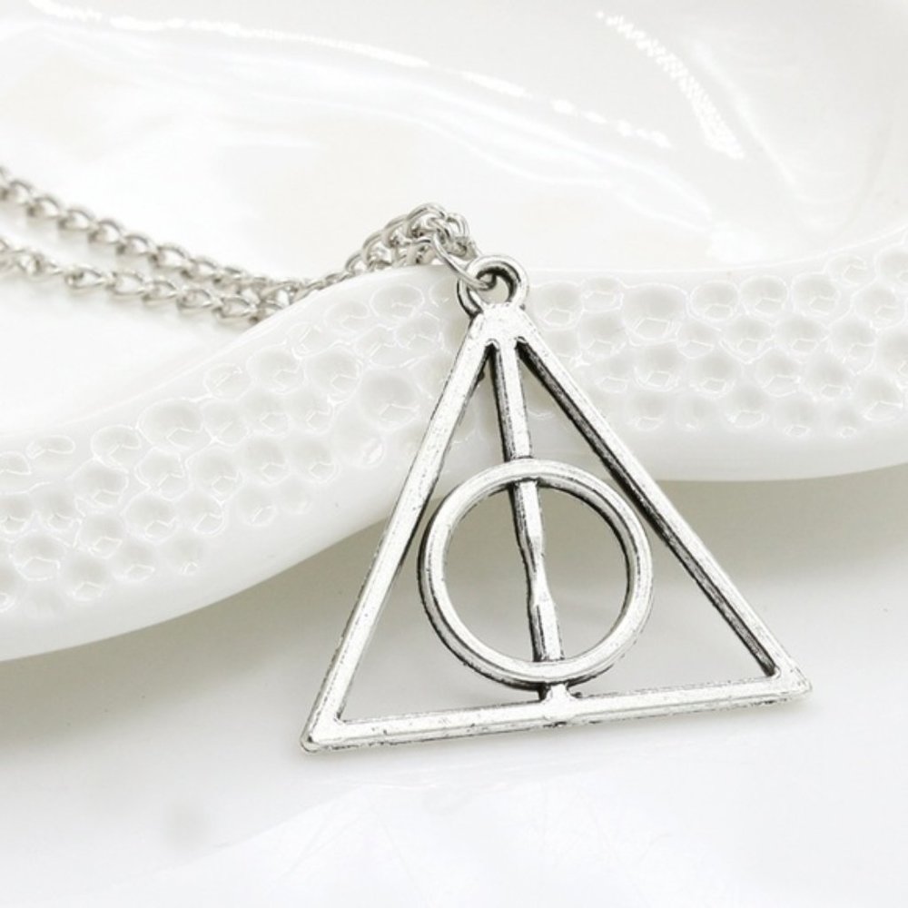 Deathly Hallows Harry Potter Silver Necklace